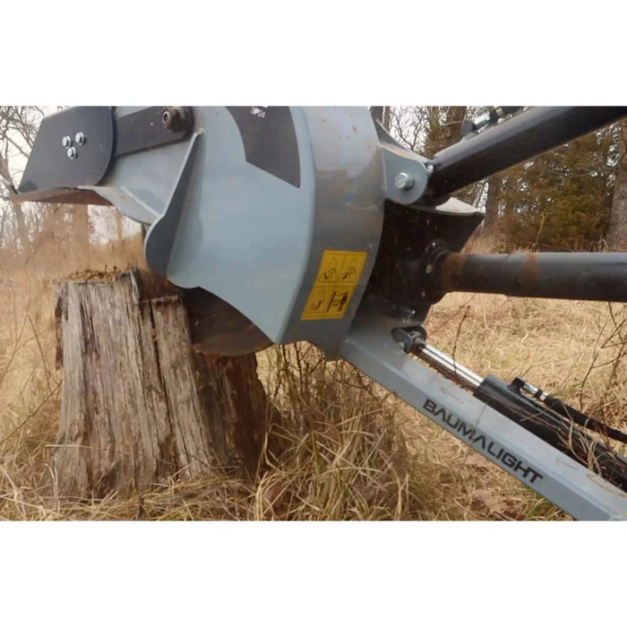 tractor pto stump grinder grinding tall stump