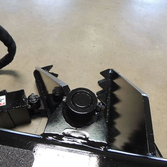 tree removal attachment for skid steer top view