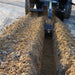 trencher attachment for skid steer front view