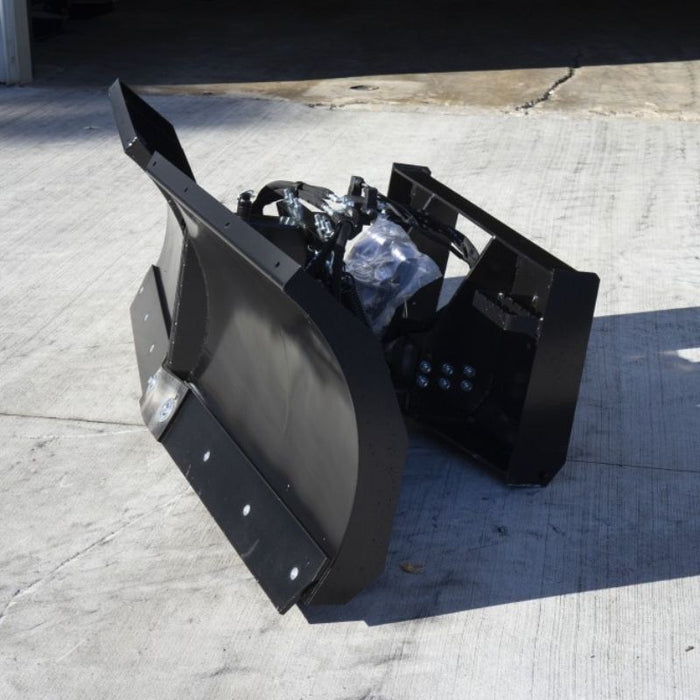 v blade for skid steer right side view