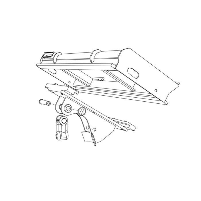 skid steer auger drawing illustration in white background