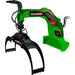 wallenstein lxg330r 360 degree hydraulic rotator log grapple for tractor in white background